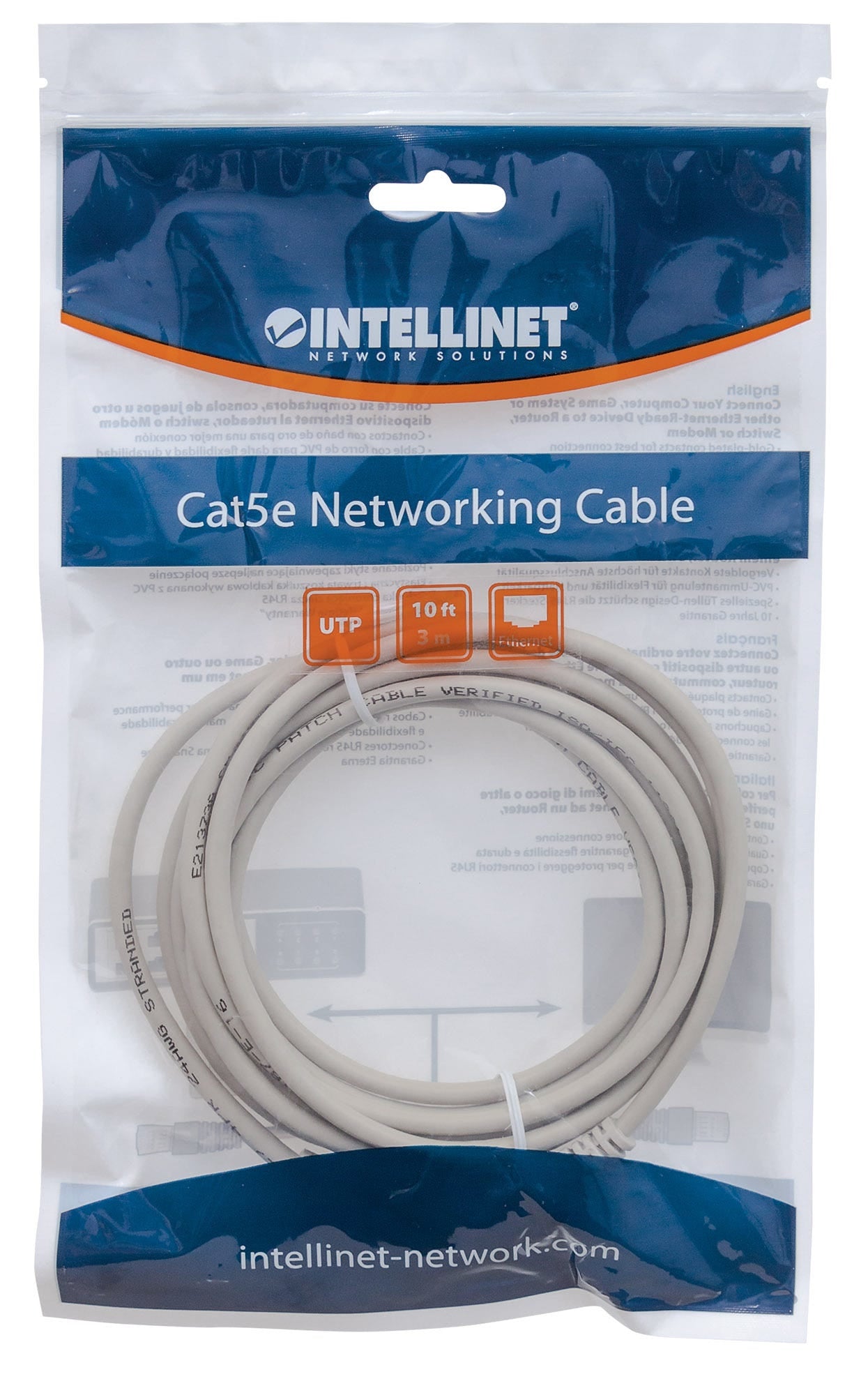 Cable De Red Intellinet 336758 Patch Cat 7.6M Utp Gris