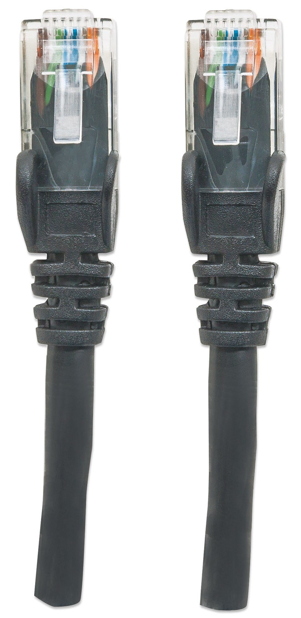 Cable De Red Intellinet 342063 Cat6 Utp Rj45 Macho / 2.0 Negro Contactos Baño Oro Para Una Mejor Conexión