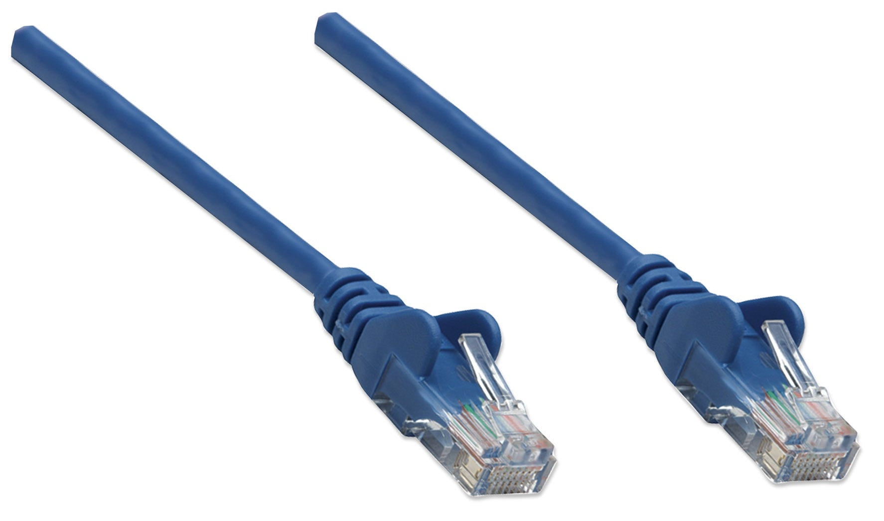 Cable De Red Cat6 Intellinet 342599 Utp Rj45 Macho / Macho2.0 Mcolor Azulcontactos Con Baño Oro Para Una Mejor Conexión.