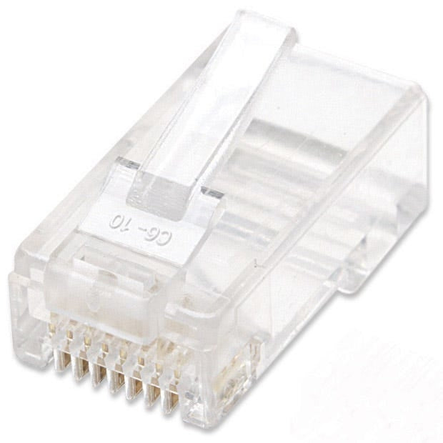 Plugs De Red Cat6 Intellinet 502344 Rj45 Multifilar Utp Bote 100 Pzas Oro 15-Micras