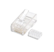 Plug De Red Cat6 Intellinet 503006 Rj45 Solido Utp Bote 100 Pzas Oro 15-Micras Contactos Chapa 15Μ Para Trenzado Sin Blindaje