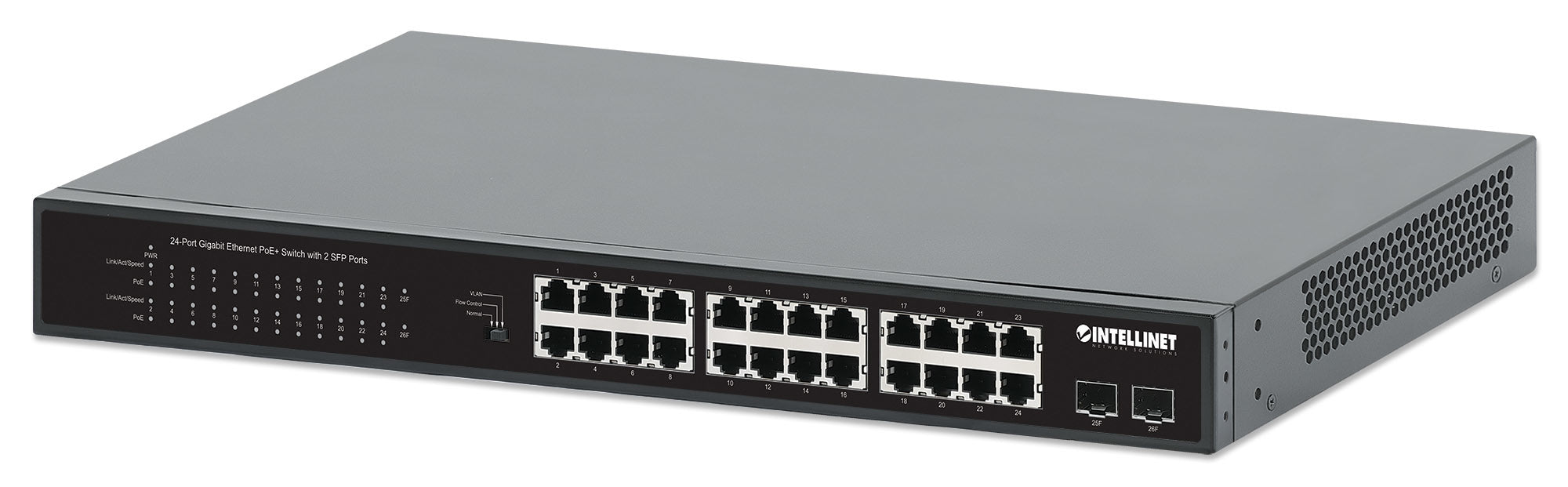 Switch Poe Intellinet 19" Gb 24 Ptos 370W 30Wxpto+2Sfp (561891)