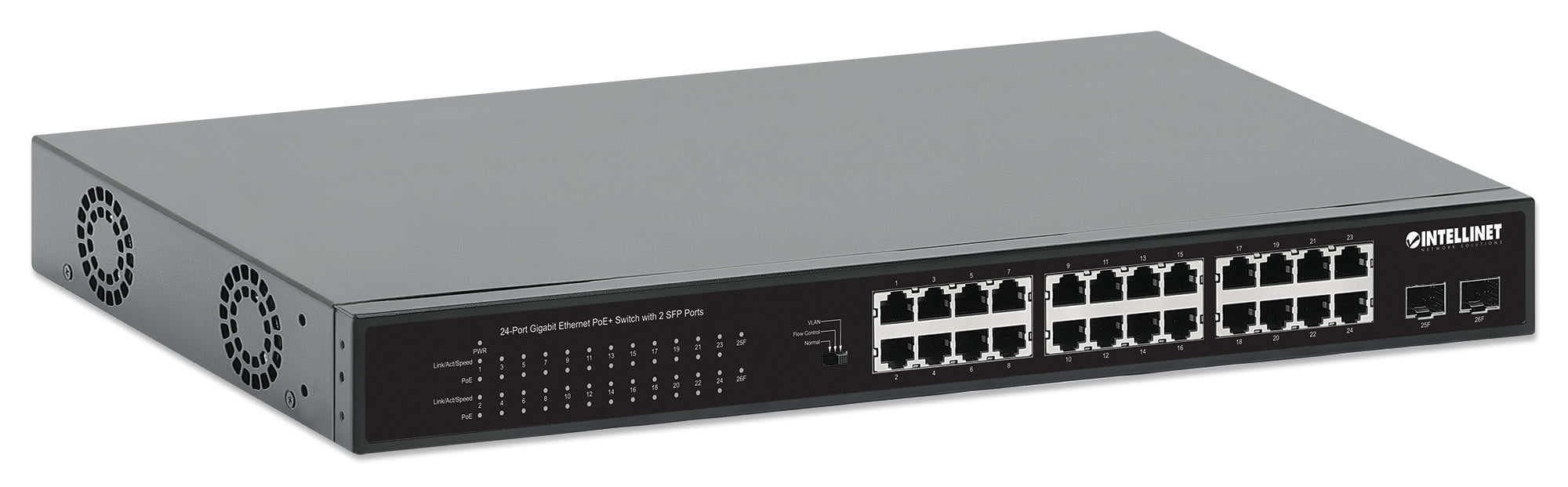 Switch Poe Intellinet 19" Gb 24 Ptos 370W 30Wxpto+2Sfp (561891)