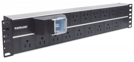 Barra Pdu Intellinet 714075 15 Contactos Para Gabinete/Rack 19" 2Unidades Proteccion Contra Corto Circuito