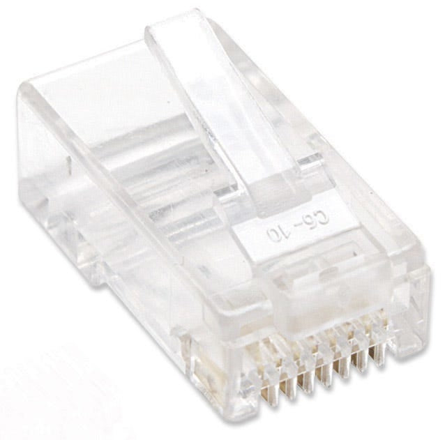 Plugs De Red Cat5E Intellinet 790055 Rj45 Multifilar Utp Bote 100 Pzas Oro 15-Micras; Contactos Baño Μ.