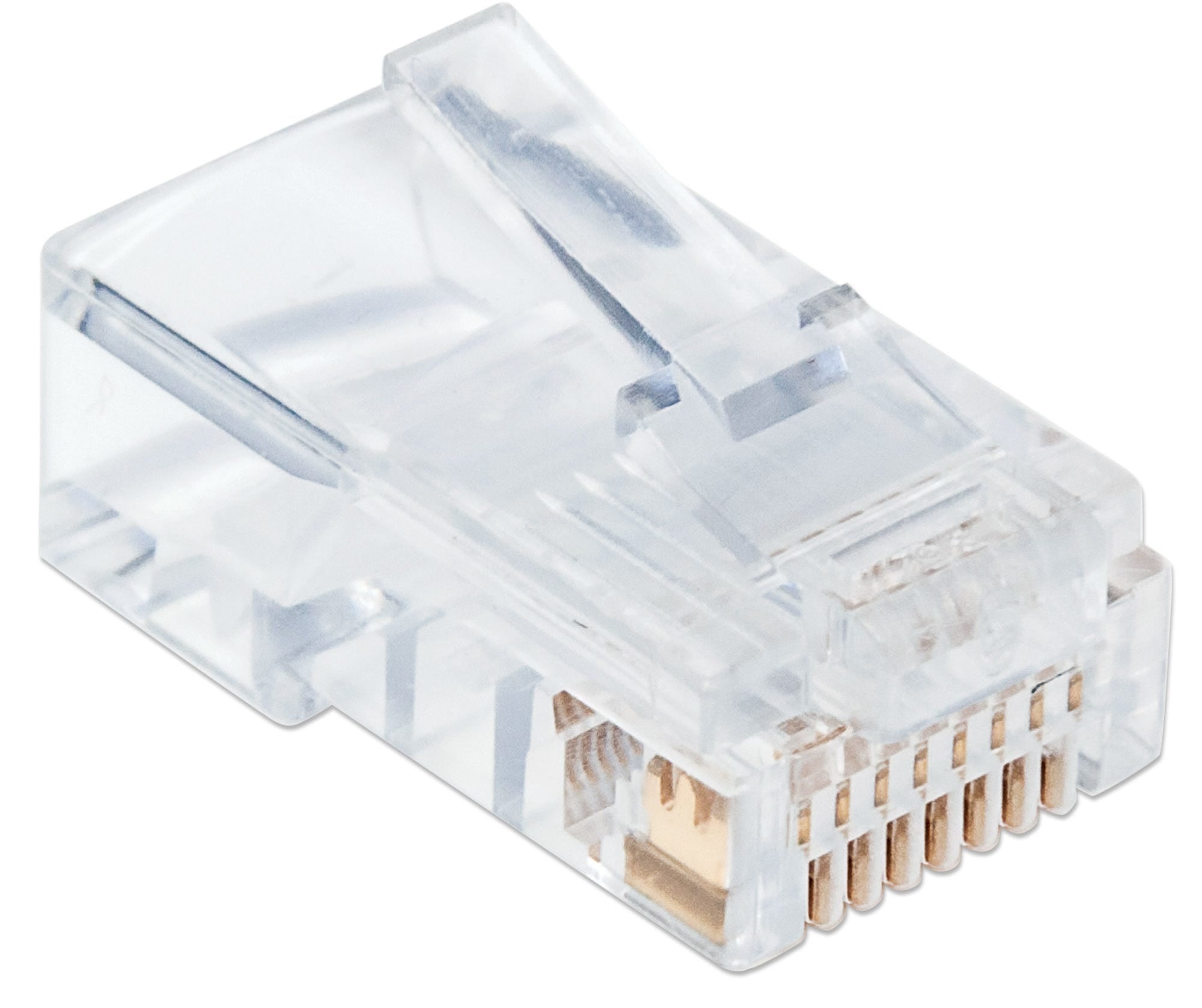 Plug Modular Rj45 Intellinet Utp Cat5E Solido Bote Con 100 Piezas Contacto Oro 50 Micras Linea Pro