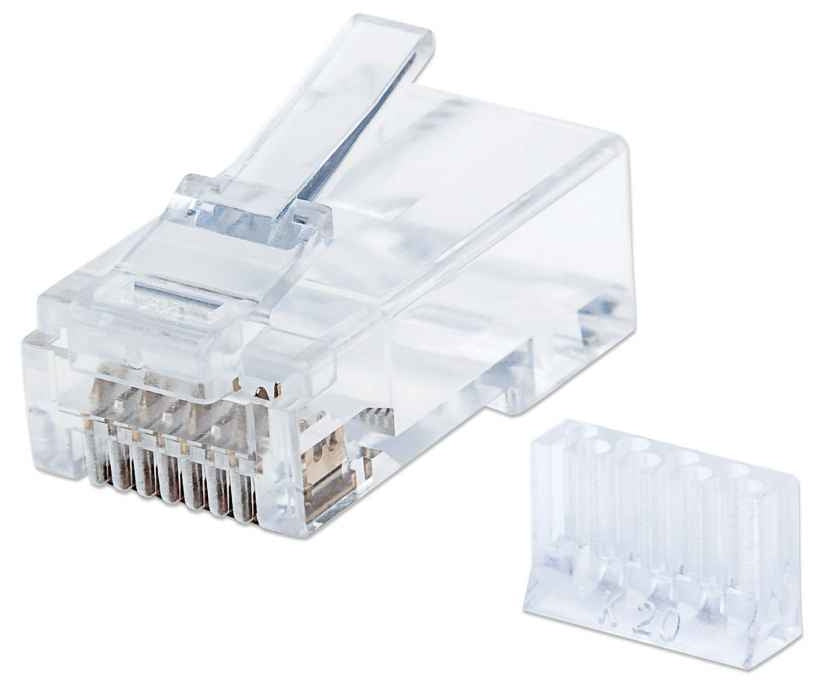 Plug Rj45 Cat 6 Utp Intellinet 790604 Solido Pzs