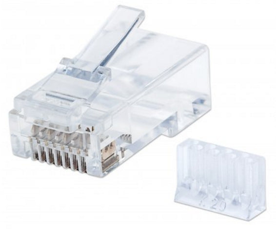 Plug Intellinet Rj45 Cat 6 Utp Multifilar Pro 90 Pzas 50 Micras 790611