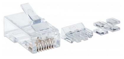 Plug Intellinet Rj45 Cat6A Multifilar Utp 80 Piezas 15Micras 790673