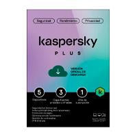 Esd Kaspersky Plus (Internet Security) / 5 Dispositivos / 3 Cuentas Kpm / 1 Año