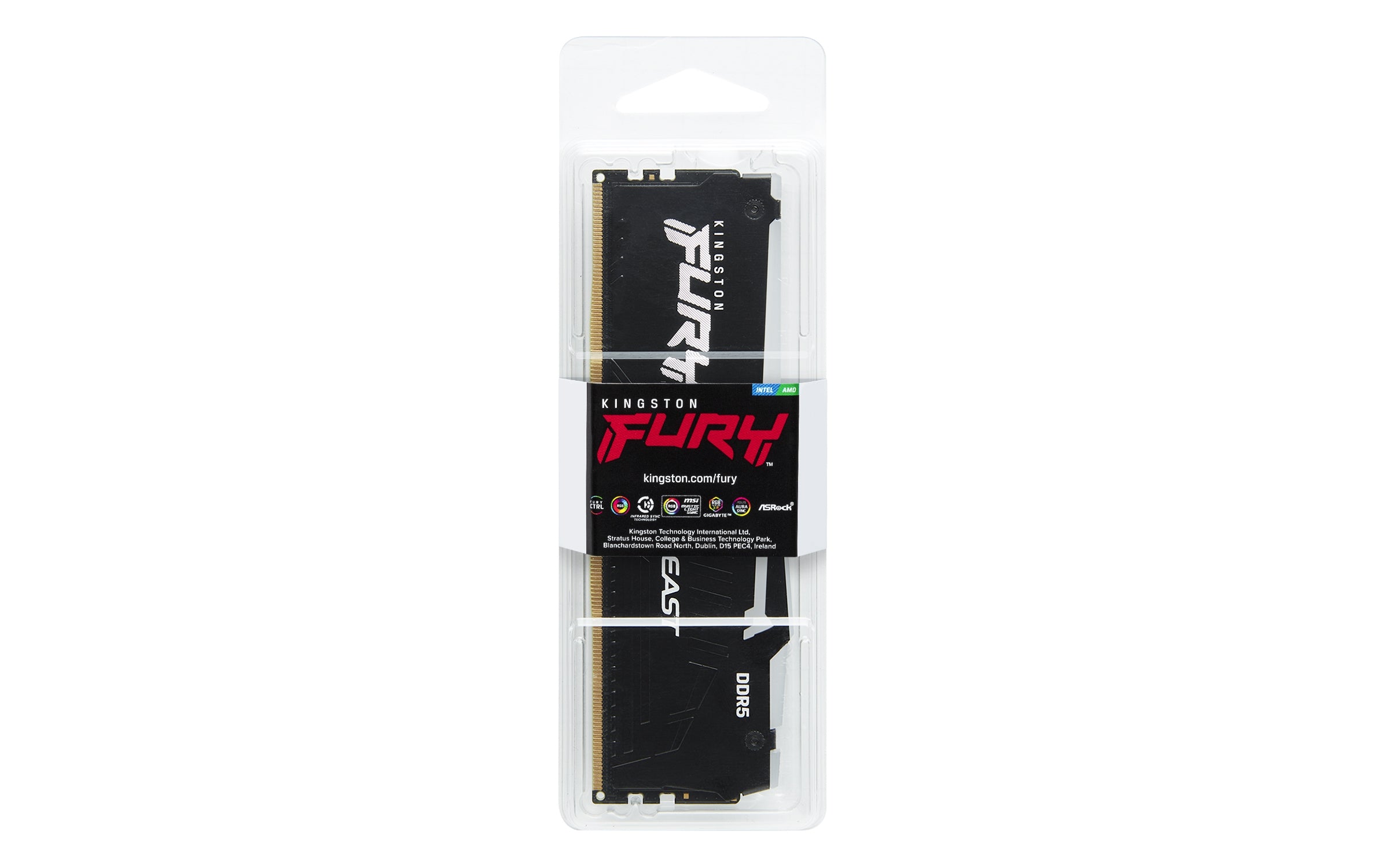 Memoria Ram Kingston Furybeast Ddr5 Black 8Gb 5200Mhz Cl40(Kf552C40Bba-8)