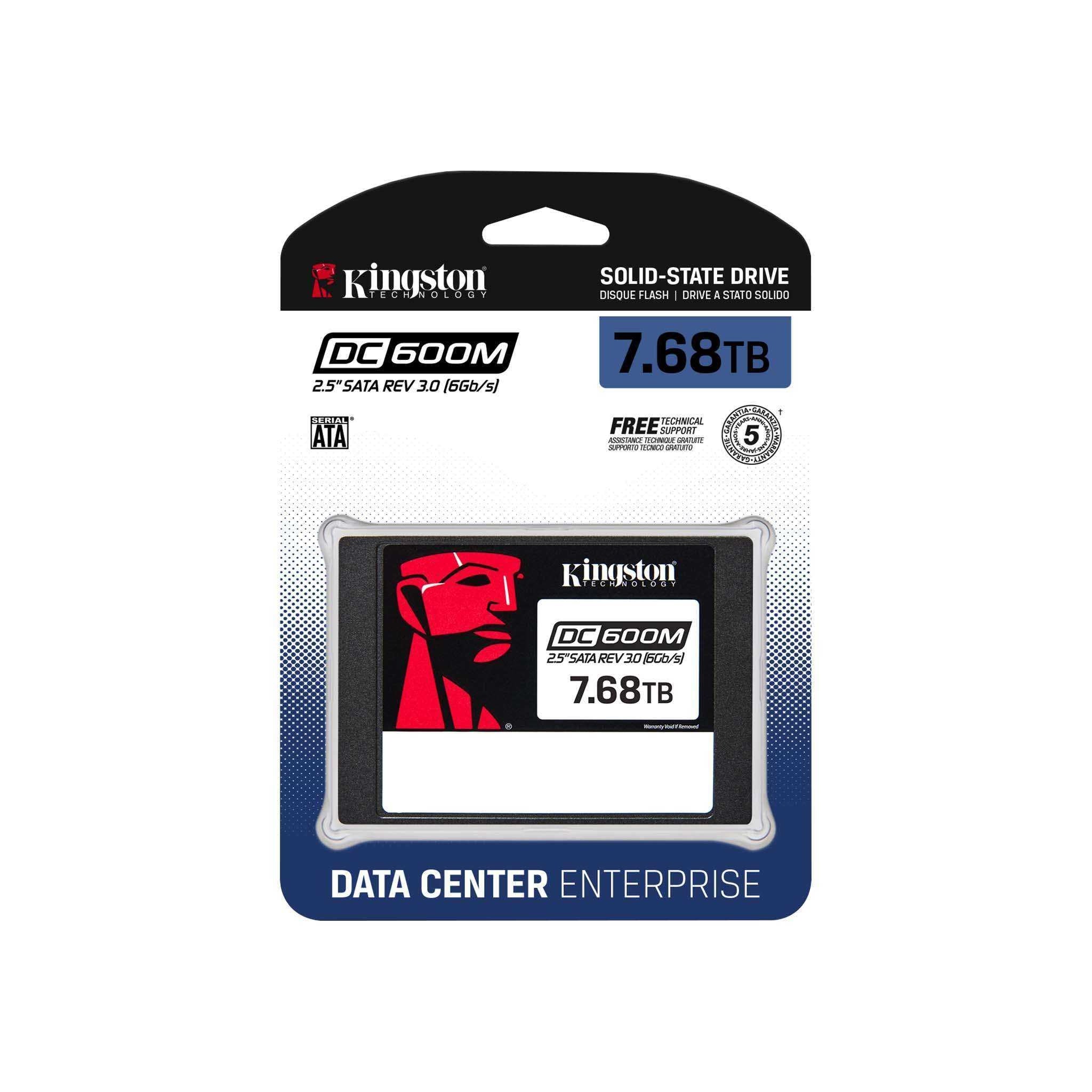 Ssd Kingston Technology Sedc600M/7680G Unidad De Estado Sólido Dc600M Enterprice 7680Gb Sata3 2.5 R.560Mb/S W.530Mb/S Para Servidor