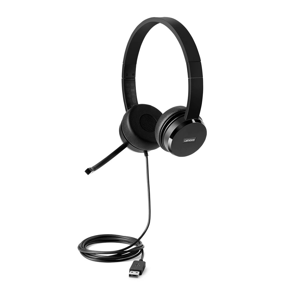 Headset Lenovo Sonido Stereo Con Conexion Usb