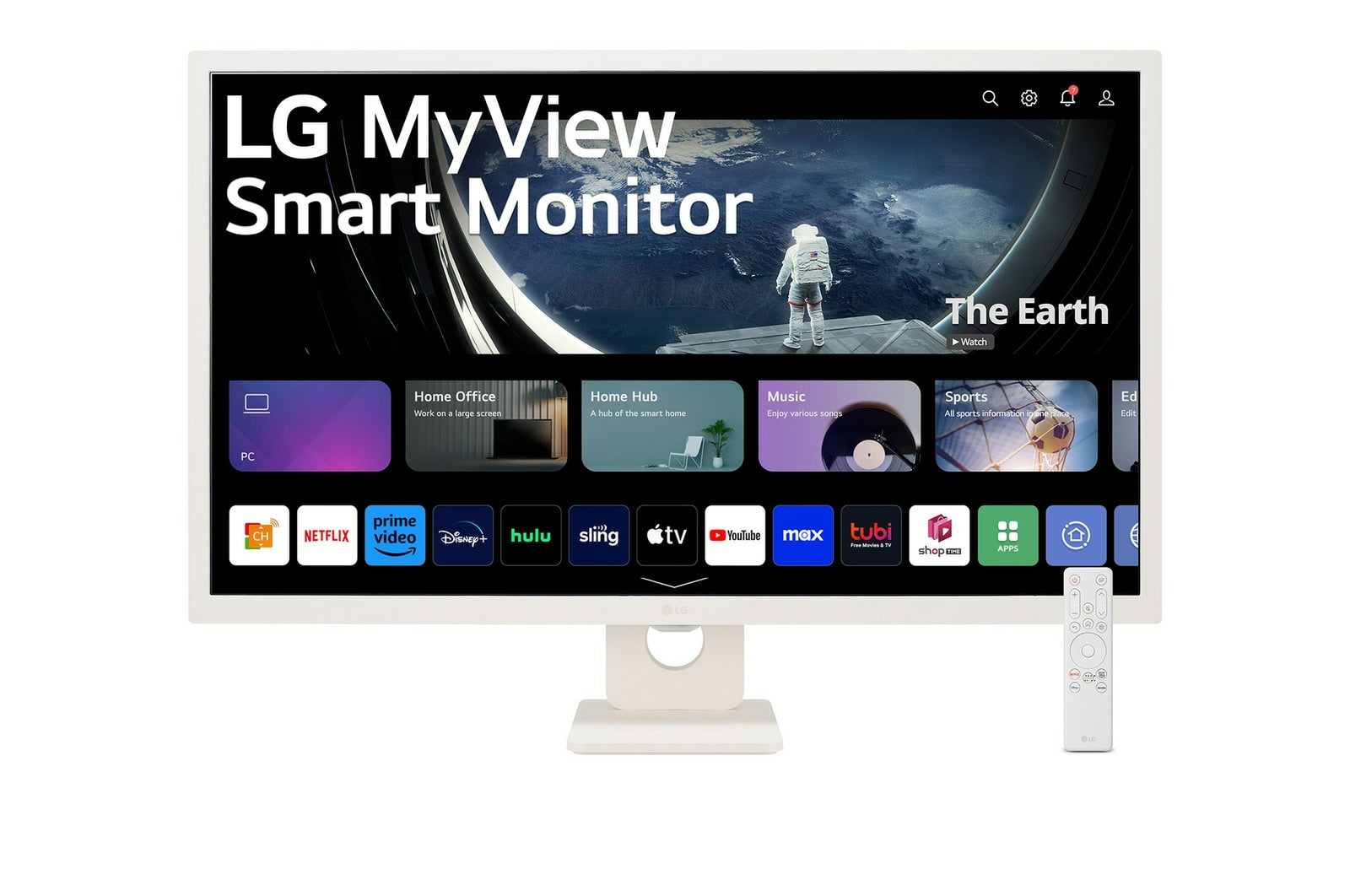 Monitor Lg 32Sr50F-W.Awm Pulgadas Myview Fhd Ips Smart Con Webos 8Ms