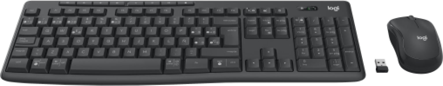 Teclado/Mouse Logitech Mk370 Combo For Business Inalambrico Usb Bolt Y Bluetooth Grafito