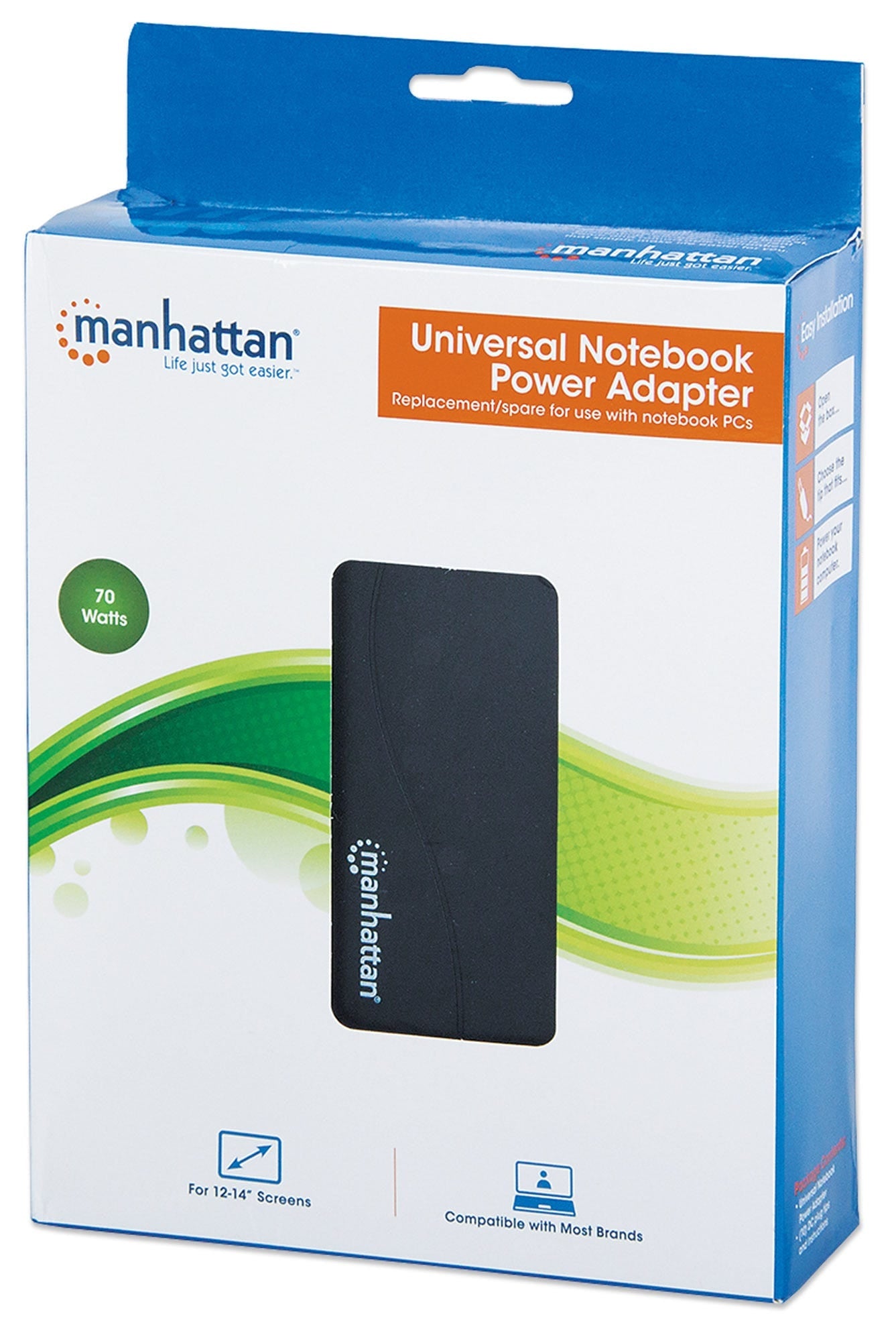 Adaptador De Corriente Manhattan 100854 Negro Universal