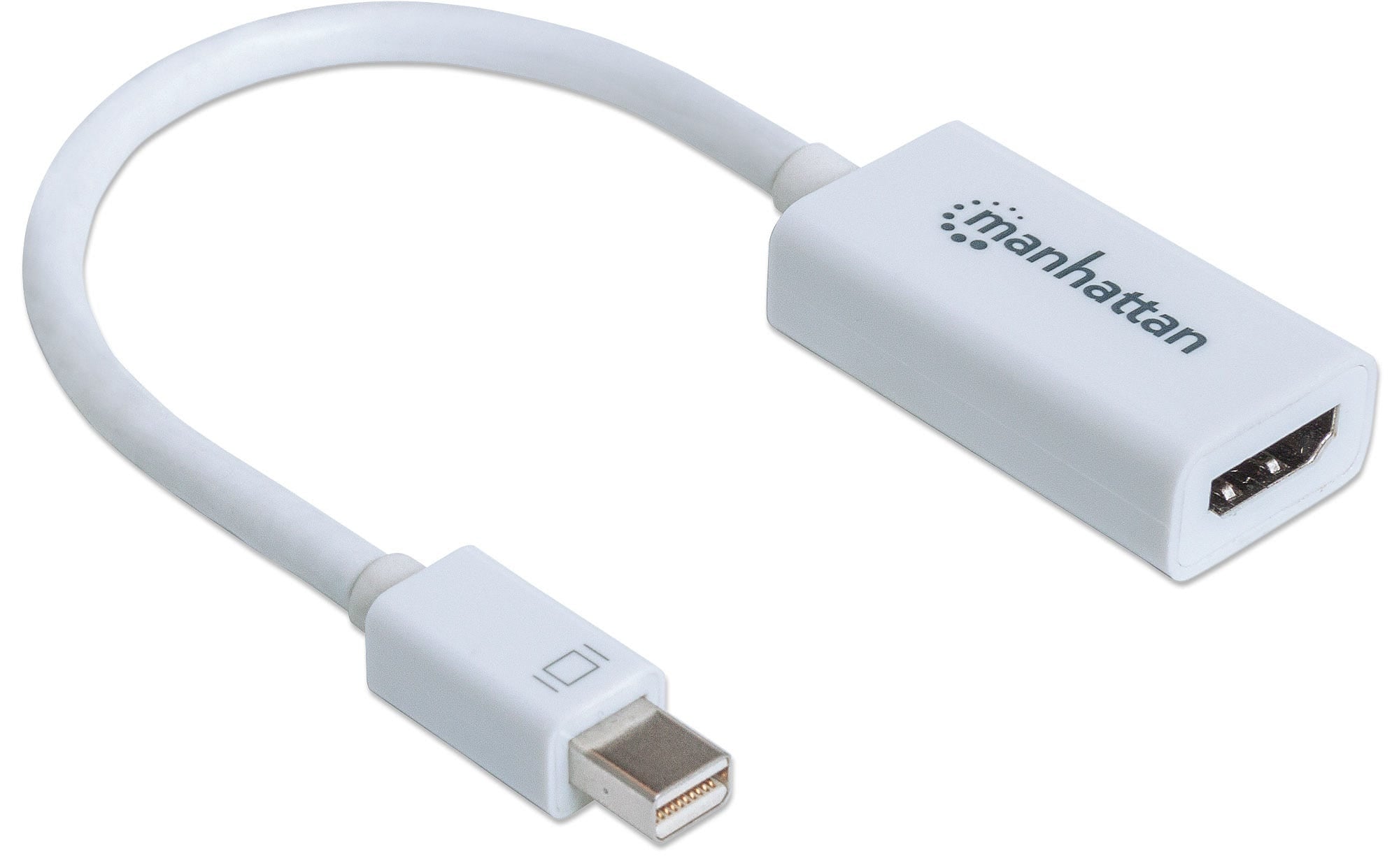 Adaptador Dislplayport Hdmi Manhattan 151399 Mini Displayport Soporta Una Resolución De 1080P.