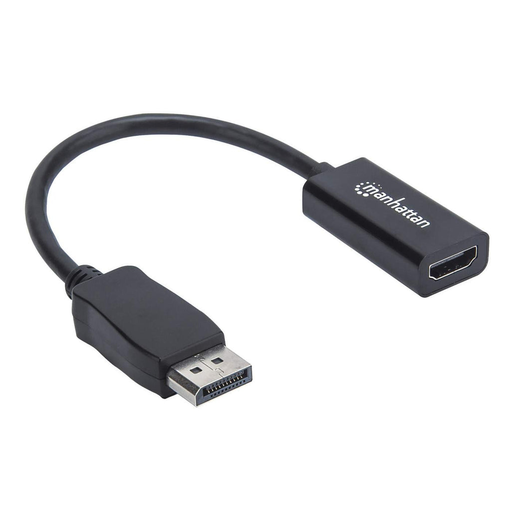 Adaptador Displayport Manhattan 151634 Pasivo De Macho Hdmi Hembra 1080P 60Hz Negro; Convierte Una Señal En