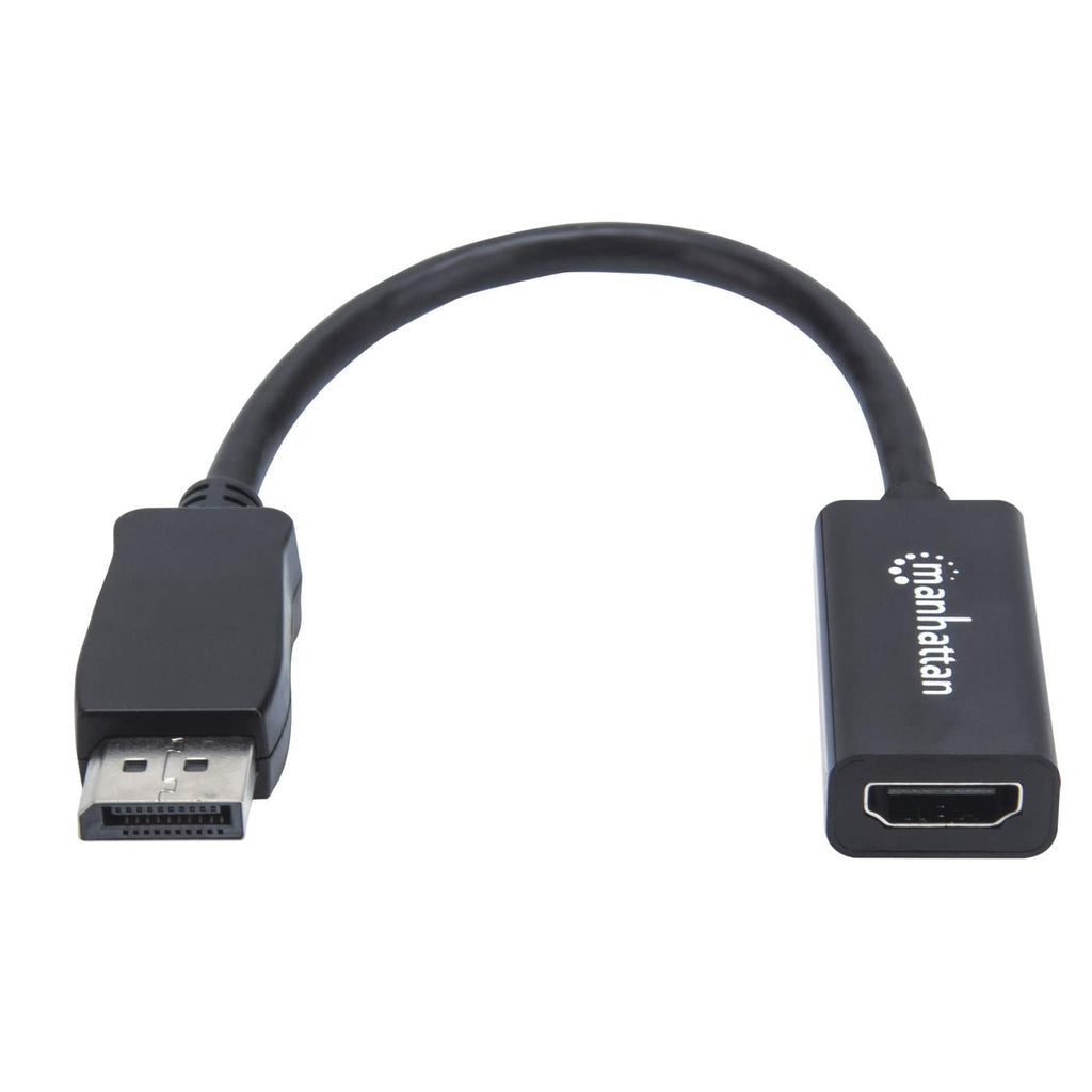 Adaptador Displayport Manhattan 151634 Pasivo De Macho Hdmi Hembra 1080P 60Hz Negro; Convierte Una Señal En