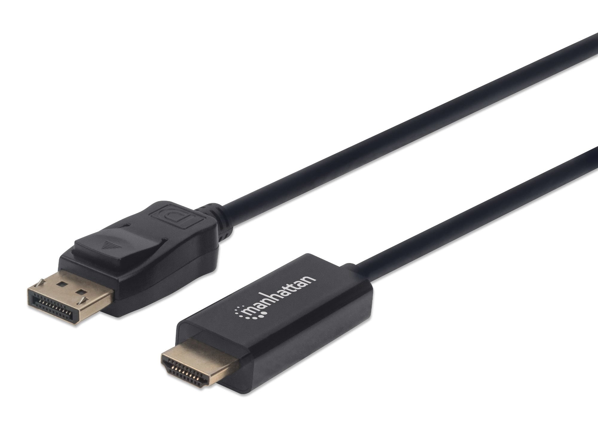 Cable Displayport A Hdmi Manhattan 152679 Macho 1.8 Negro; Resoluciones De Video Full-Hd Hasta 1080P 60Hz