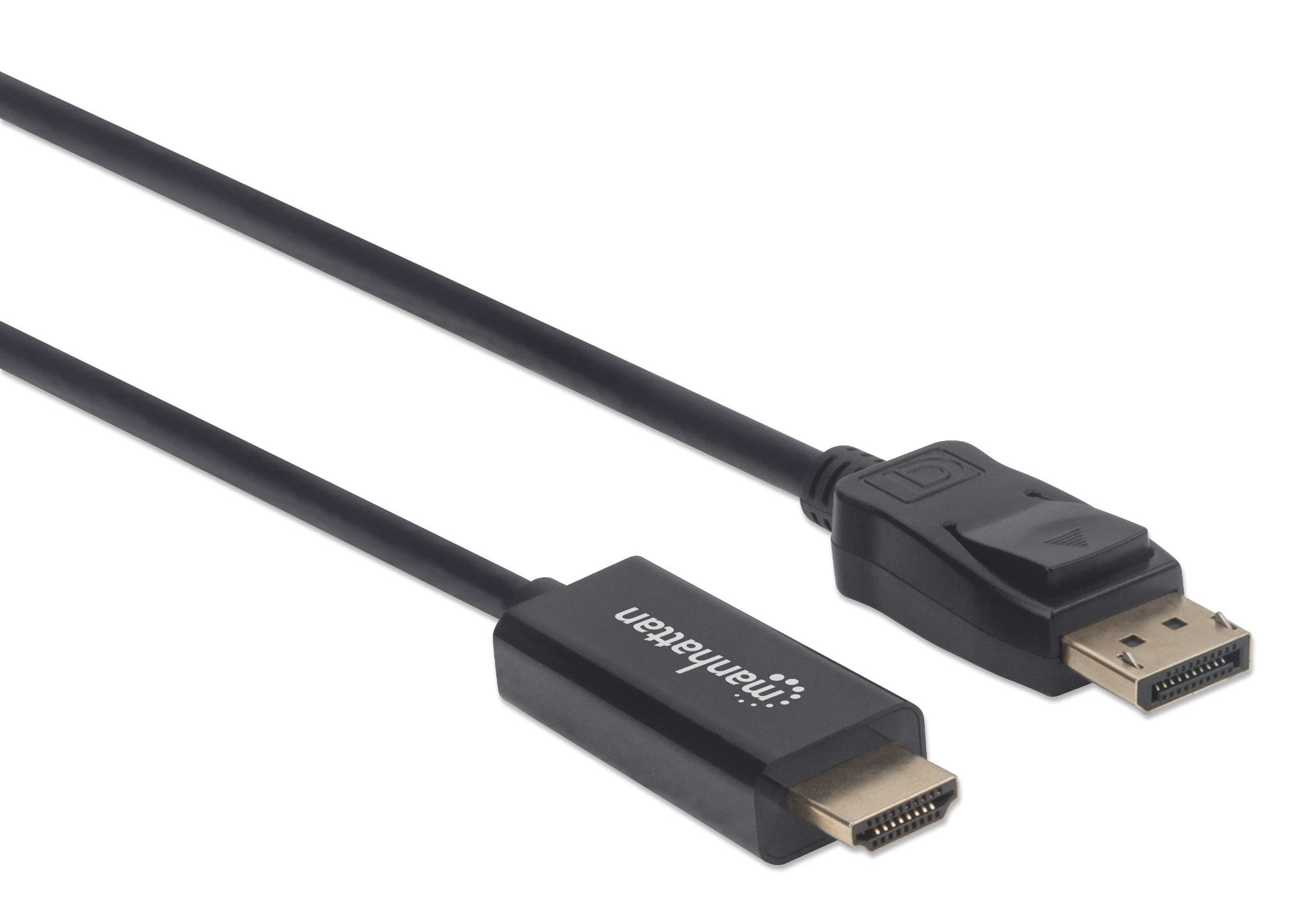 Cable Displayport A Hdmi Manhattan 152679 Macho 1.8 Negro; Resoluciones De Video Full-Hd Hasta 1080P 60Hz