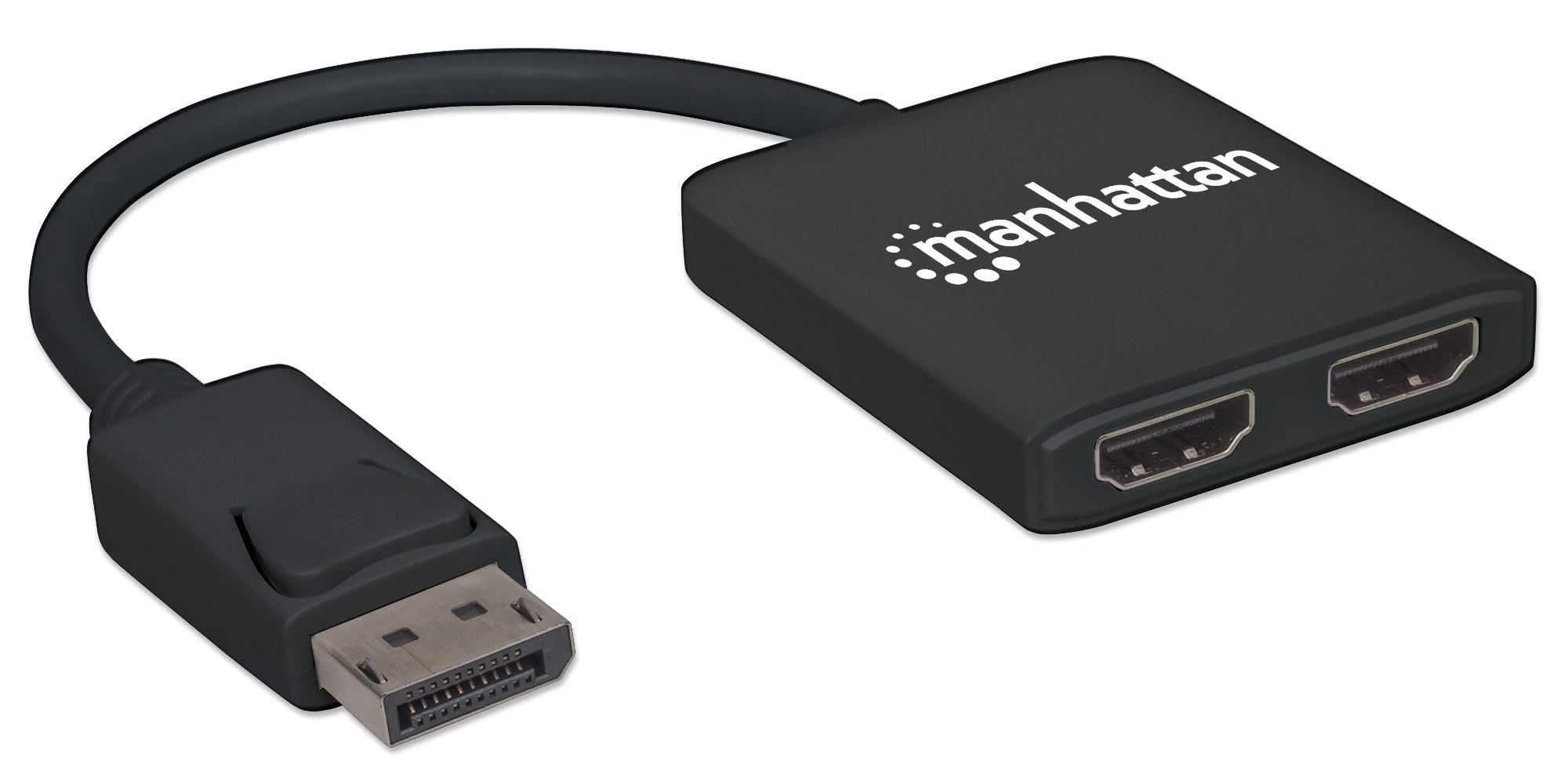 Video Splitter Manhattan Displayport 1Dp In:2Hdmi Out Usb/Mst 152716