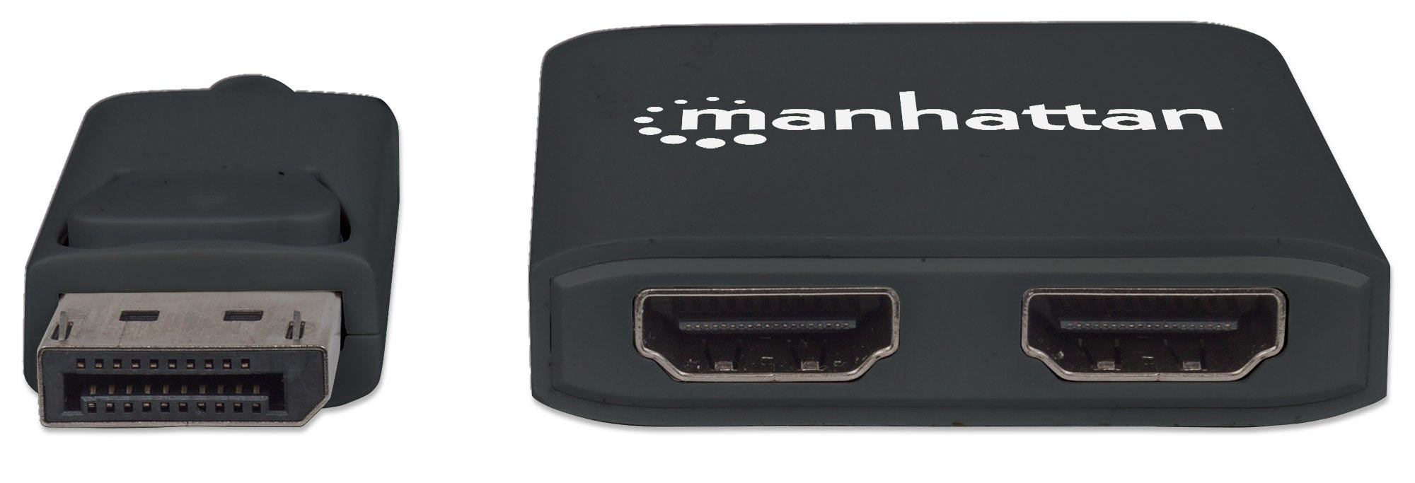 Video Splitter Manhattan Displayport 1Dp In:2Hdmi Out Usb/Mst 152716