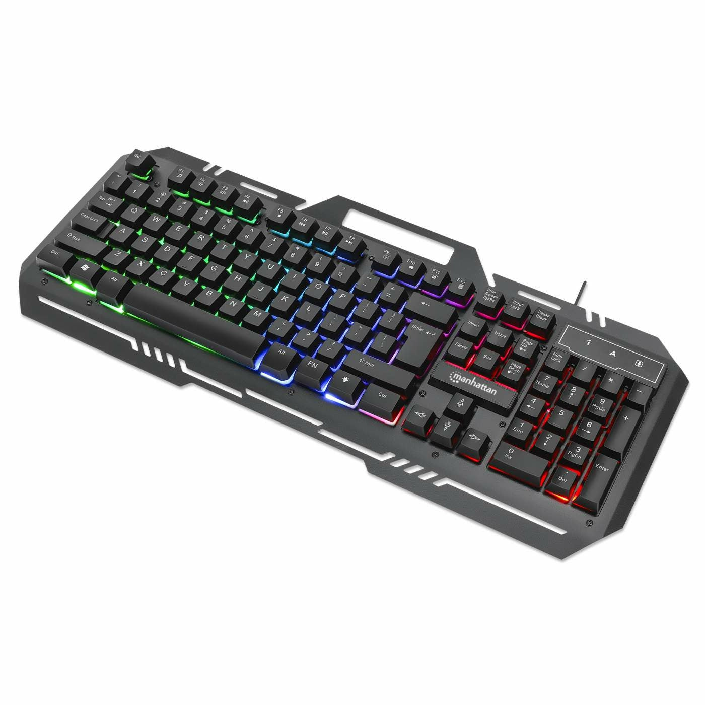 Teclado Gaming Manhattan Porta Celular Metalico (180610)