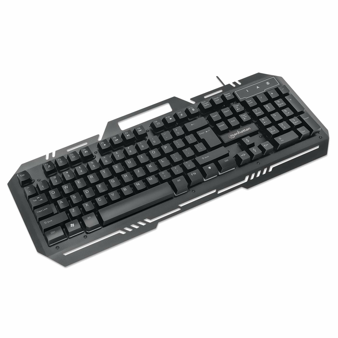 Teclado Gaming Manhattan Porta Celular Metalico (180610)