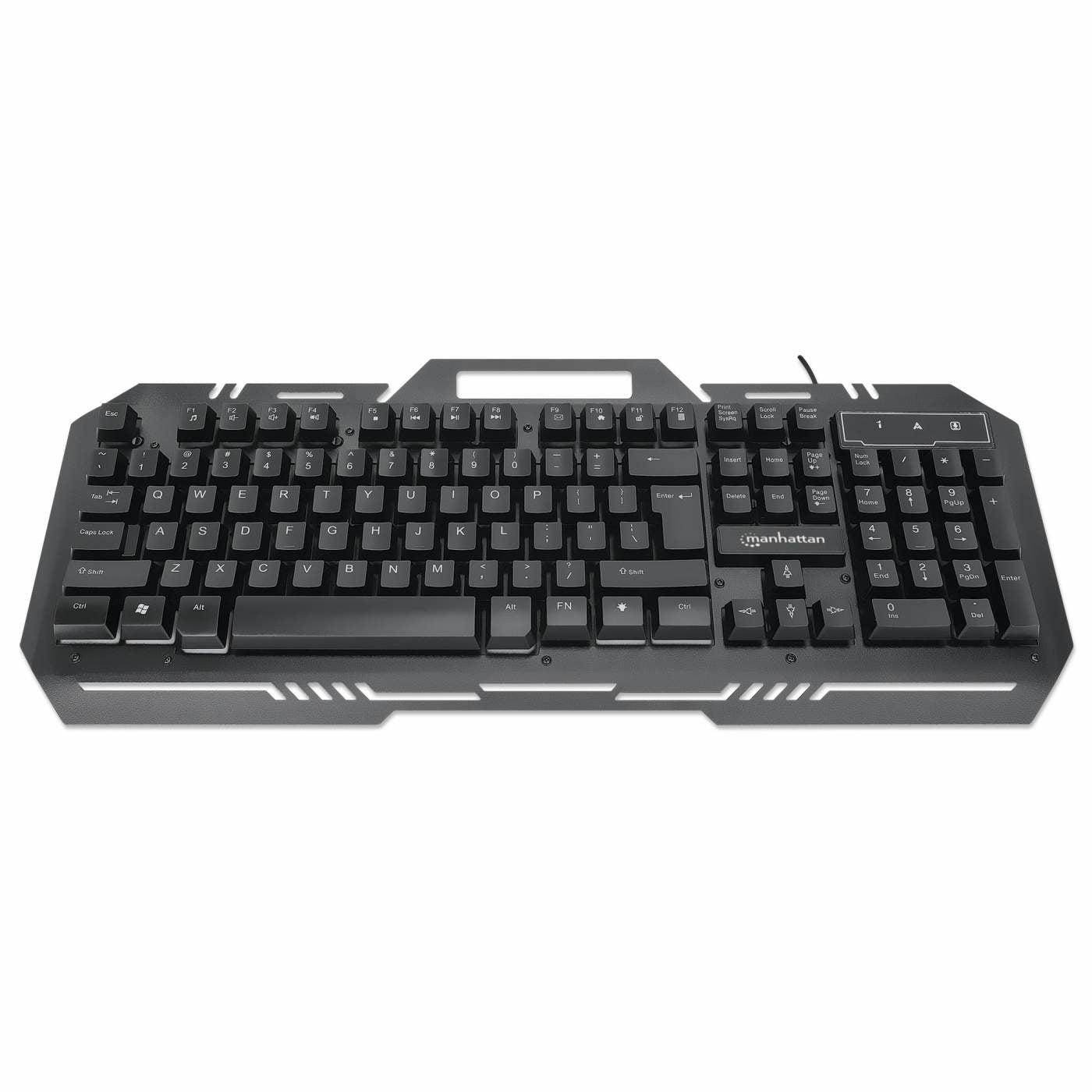 Teclado Gaming Manhattan Porta Celular Metalico (180610)