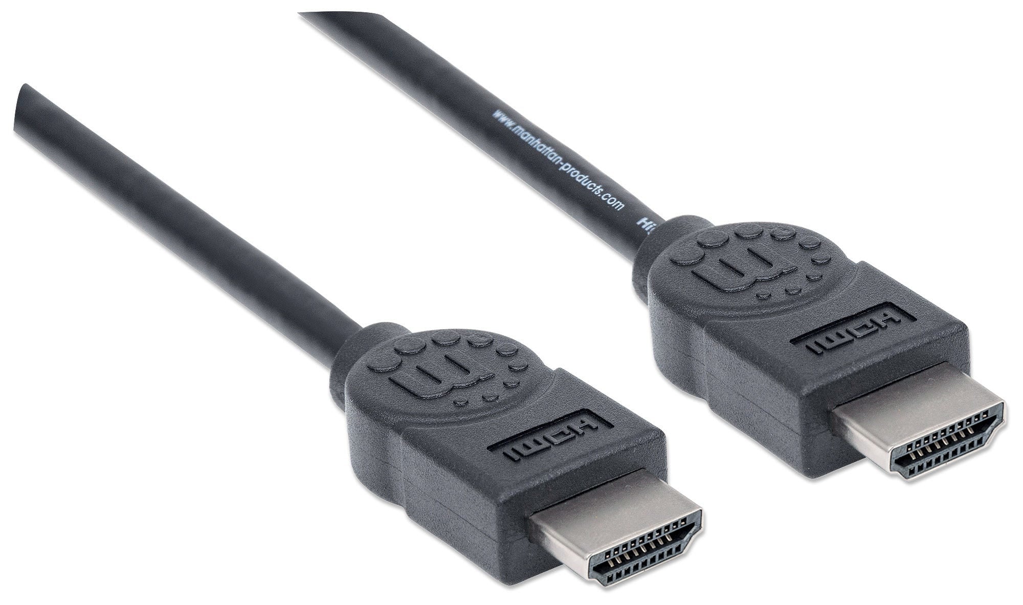 Cable Hdmi 4K Manhattan 306119 Blindado De 1.8Mts; Macho A Resolucion 30Hz 3D.