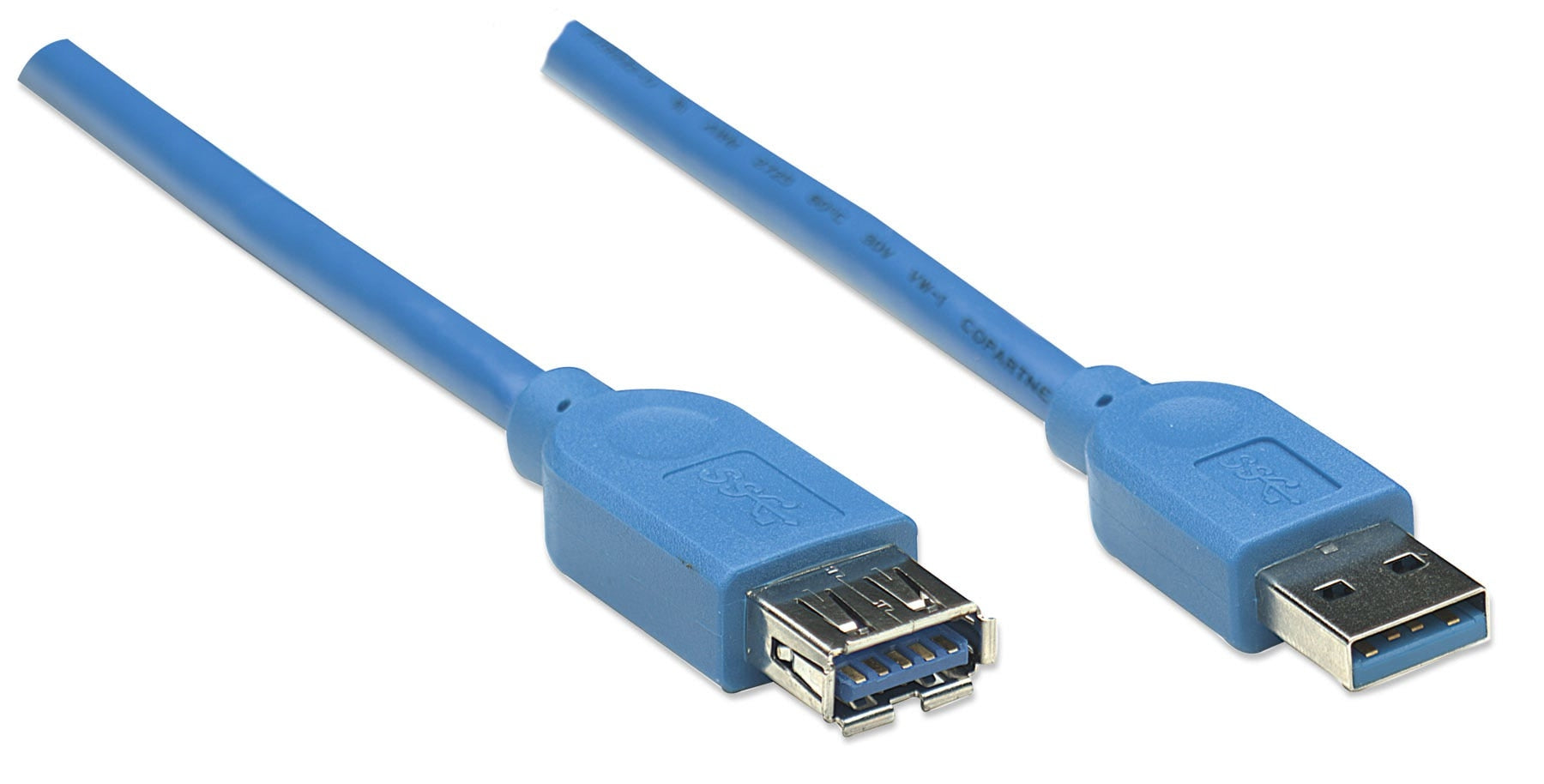 Cable De Extensión Usb Súper Velocidad Manhattan - (322379) 3.2 Gen 1 A Macho / Hembra Soporta Velocidades Hasta 5 Gbps