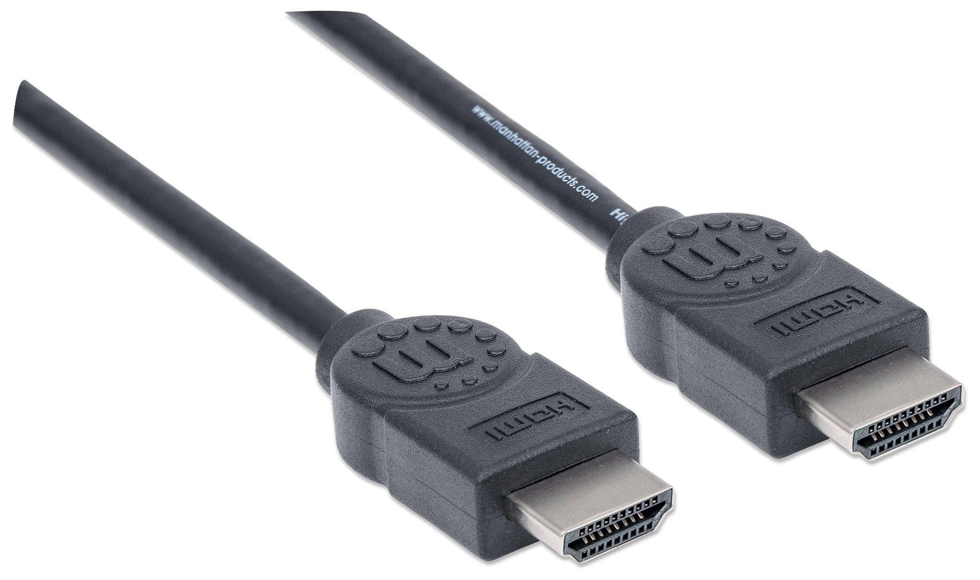 Cable Hdmi Manhattan 323239 De Alta Velocidad Con Canal Ethernet Macho Blindadocolor Negro5 Hecarc3D4K 30Hz.