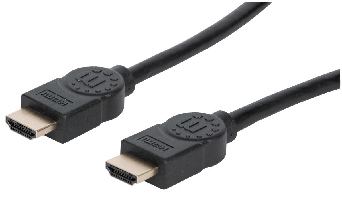 Cable Hdmi De Ultra Alta Velocidad Manhattan 354080 Hec Hdr Dinámico Vrr Qms Qft Allm Earc 3D 8K 60Hz Blindado 2 Color Negro