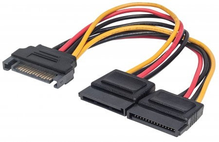 Cable Corriente Manhattan 354554 Y De Alimentación Sata 2 Drivers Con Un Energía Largo 15Cm