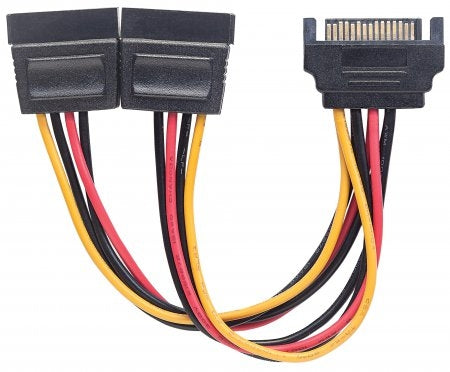 Cable Corriente Manhattan 354554 Y De Alimentación Sata 2 Drivers Con Un Energía Largo 15Cm