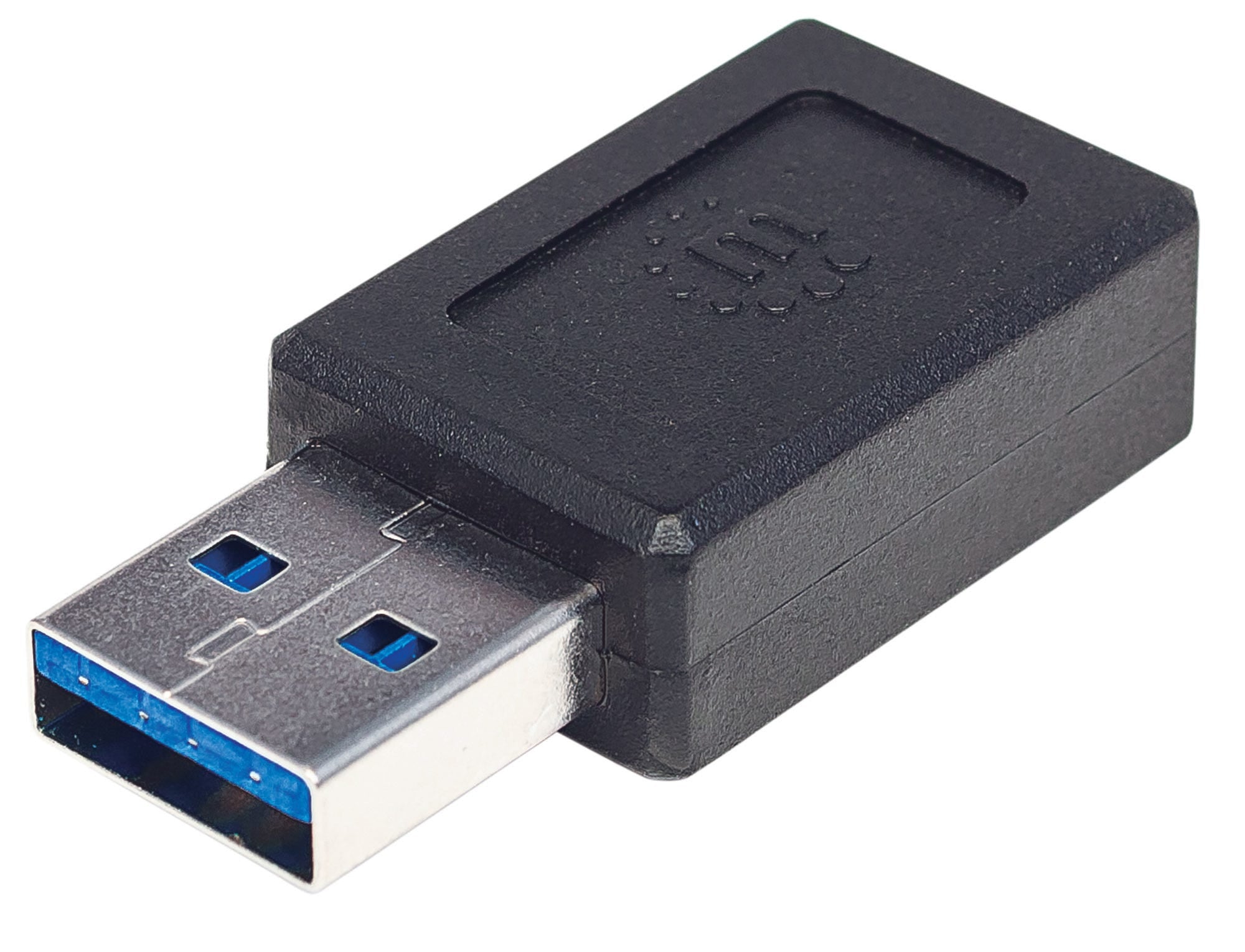 Adaptador Usb C Manhattan 354714 De Usb-A Usb-C Con Súper Velocidad 10 Gbps Negro.