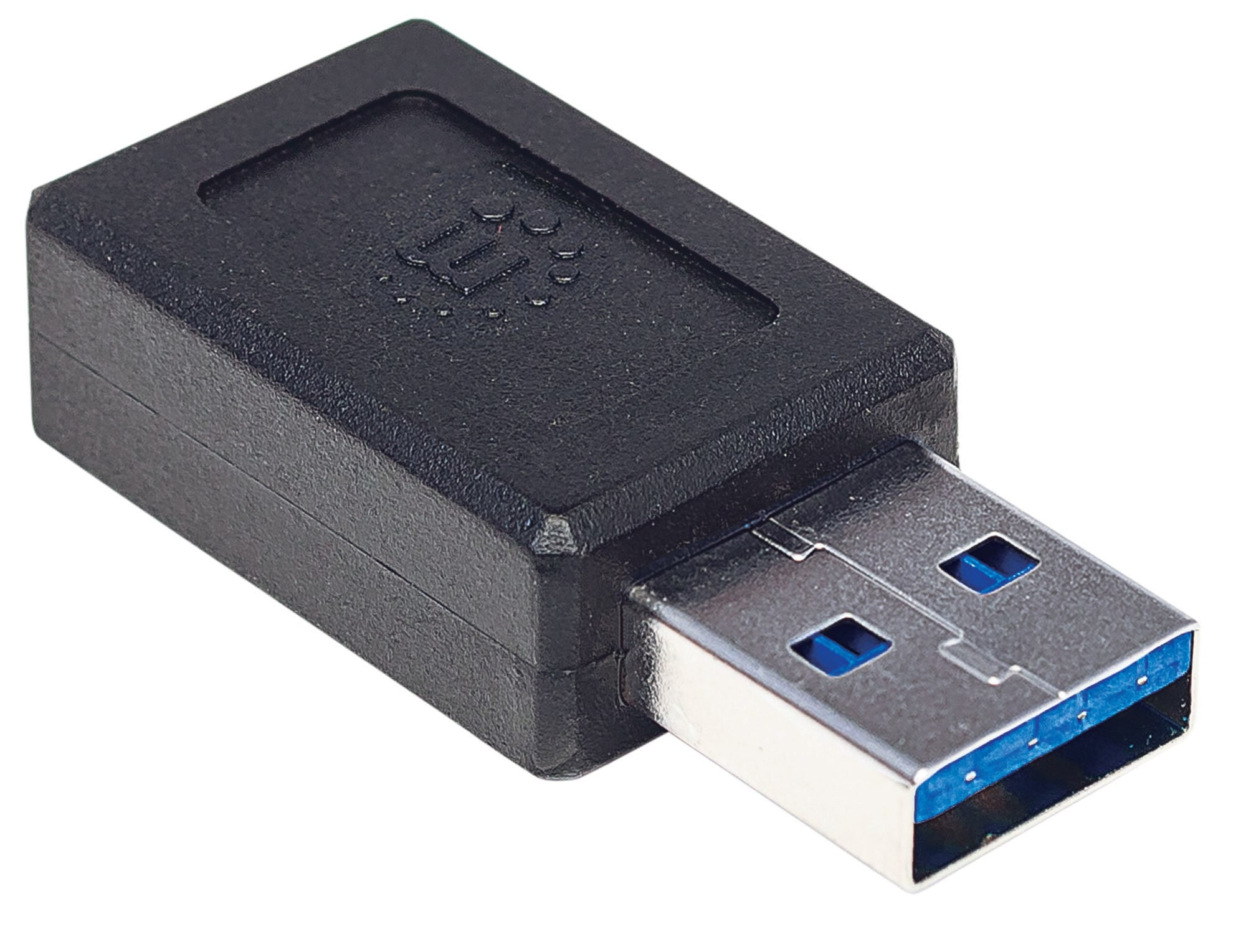 Adaptador Usb C Manhattan 354714 De Usb-A Usb-C Con Súper Velocidad 10 Gbps Negro.