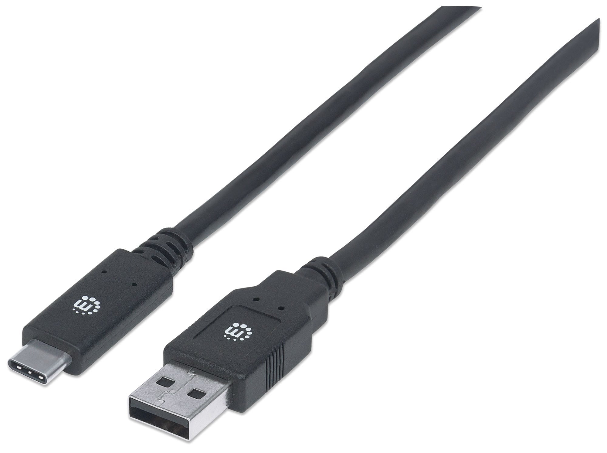 Cable Usb Manhattan 354974 Macho/Macho 18 Negro