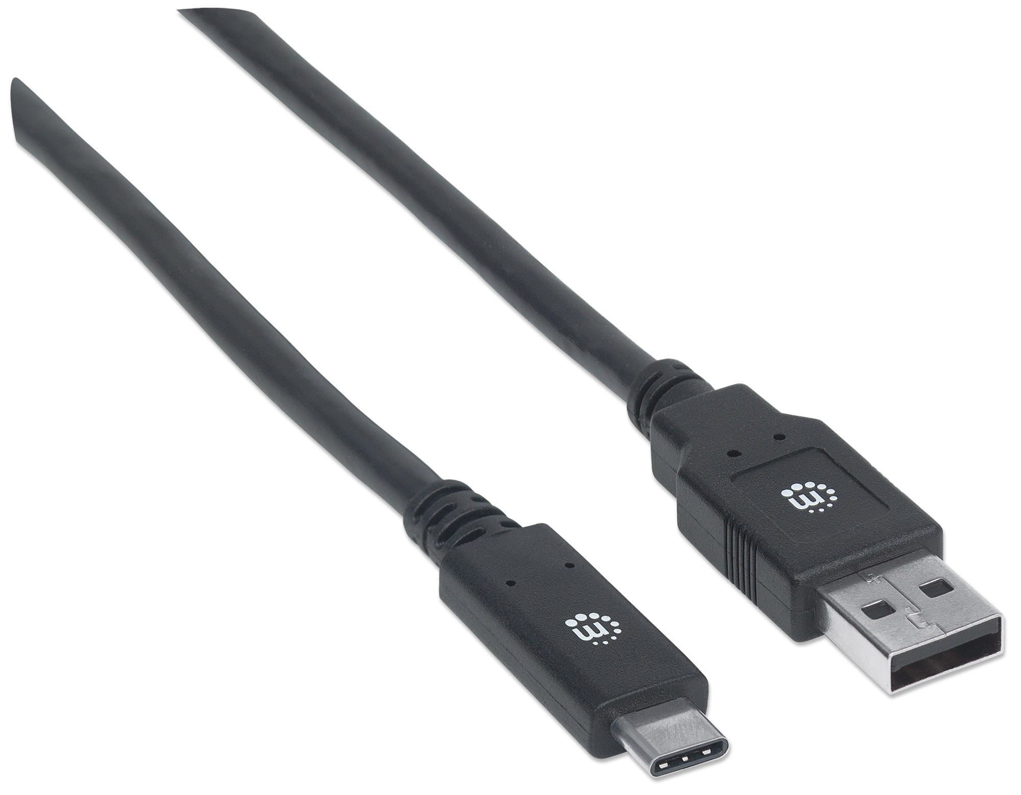 Cable Usb Manhattan 354974 Macho/Macho 18 Negro