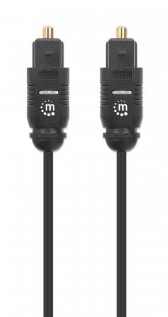 Cable De Audio Digital Optico Toslink Manhattan 356060 1 Macho / Negro