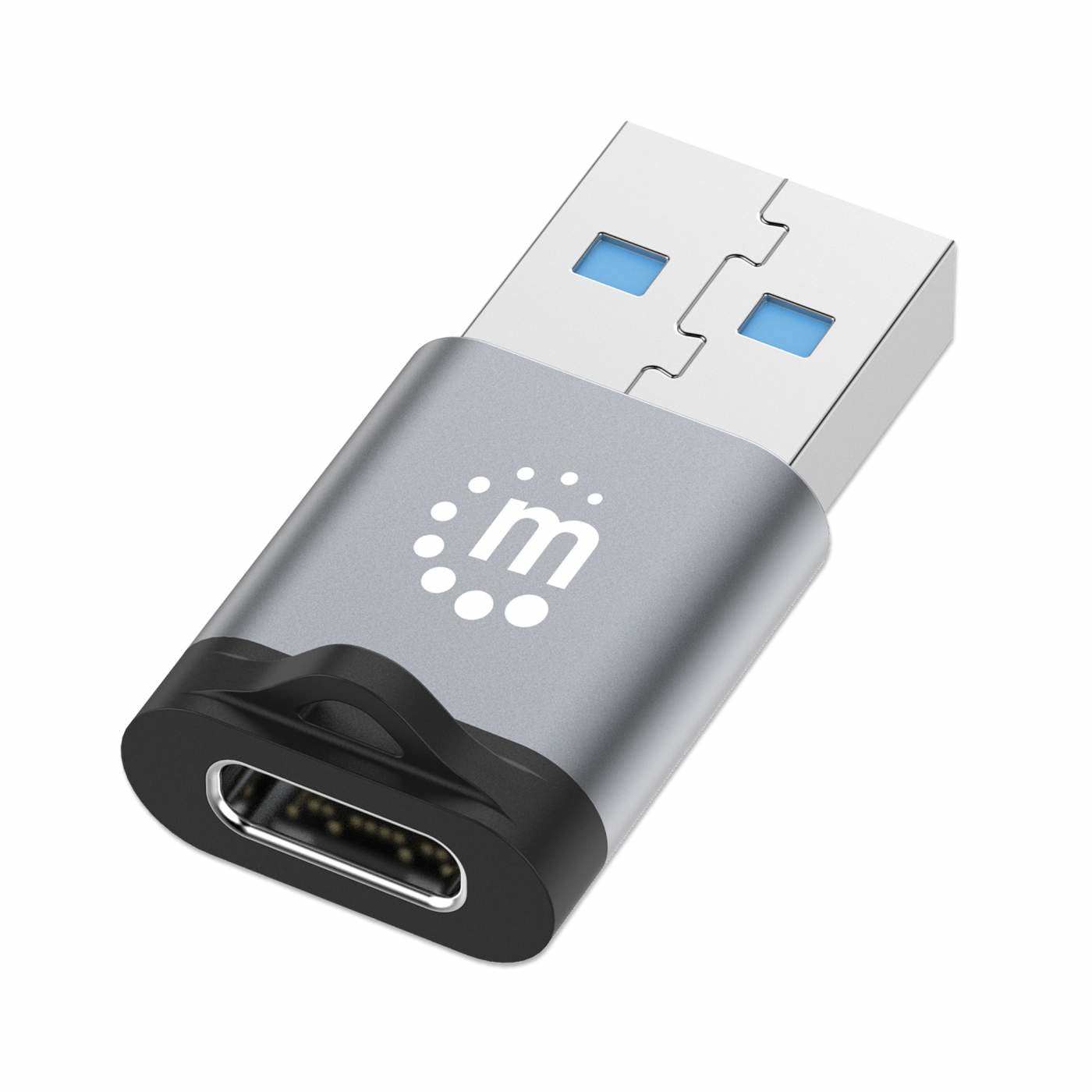 Adaptador Usb-A Usb-C Manhattan 356305 De V3.2 Conecta Fácilmente Un Dispositivo Puerto Usb-A.