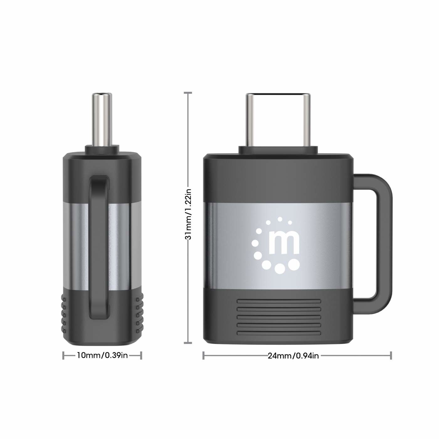 Adaptador Usb-C Usb-A Manhattan 356312 De V3.2; Conecta Fácilmente Un Dispositivo Puerto Usb-C.