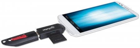 Adaptador Manhattan Otg Micro Usb 2.0 A Usb 2.0P/Smartphones Y Tablet Android 3.1 Y Posteriores Co