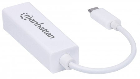 Adaptador Usb Tipo C Red Manhattan 507585 De Gigabit Compatible Con Macbook Y Chromebook Pixel.