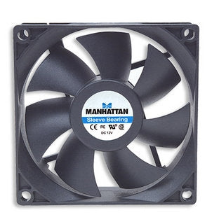 Ventilador Manhattan 700320 Para Gabinetes / Fuentes De Poder 80 Mm 4 Pines Rodamientos Tipo Sleeve Otorgan Una Operación Confiable Y Silenciosa.