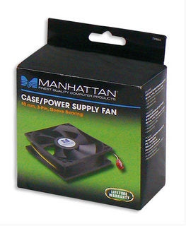 Ventilador Manhattan 700955 Para Fuentes De Poder / Gabinetes 80 Mm 3 Pines Rodamientos Tipo Sleeve Otorga Una Operación Confiable Y Tranquila