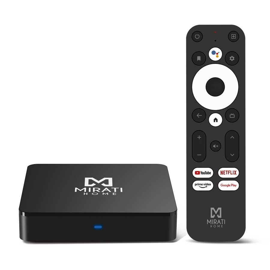 Smart Tv Box Mirati, Android Tv 1O Certificado/ 1Gb Ram / 8Gb Almacenamiento/ Full Hd/ Hdmi/ Usb /Micro Sd/ Wifi/ Rj45