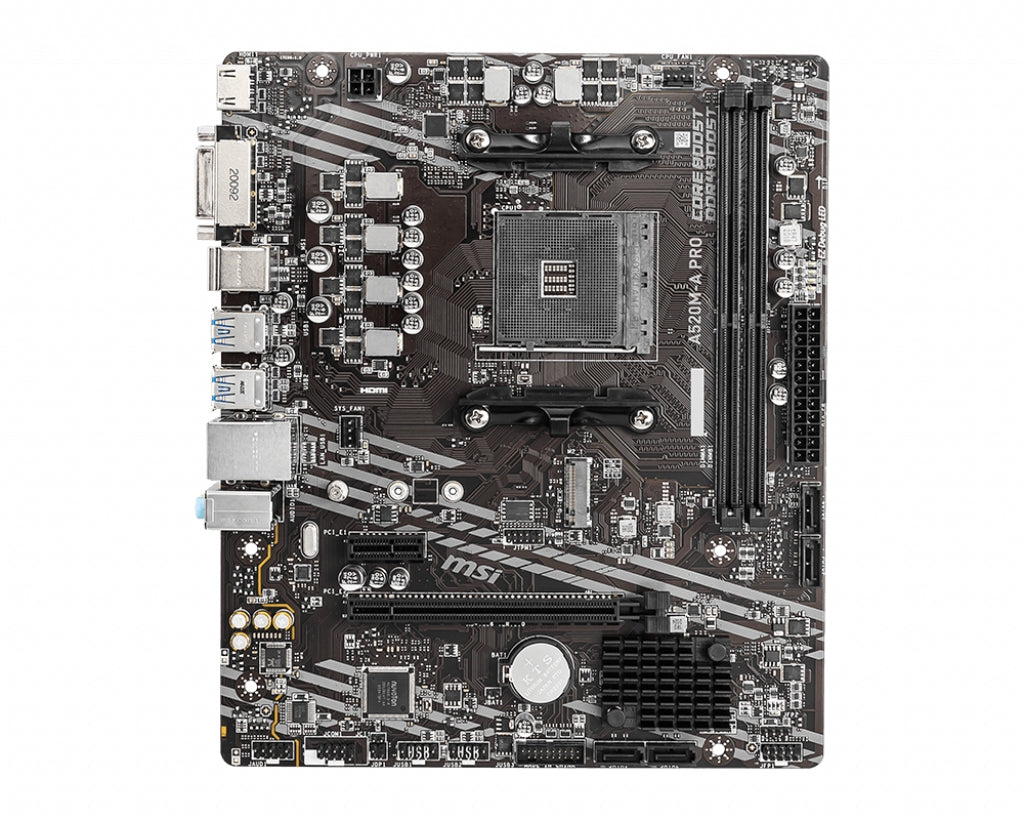 Motherboard Msi A520M-A Pro Socket Am4 Microatx Soporta Procesadores Ryzen 5000 Y 3000 4000G Series