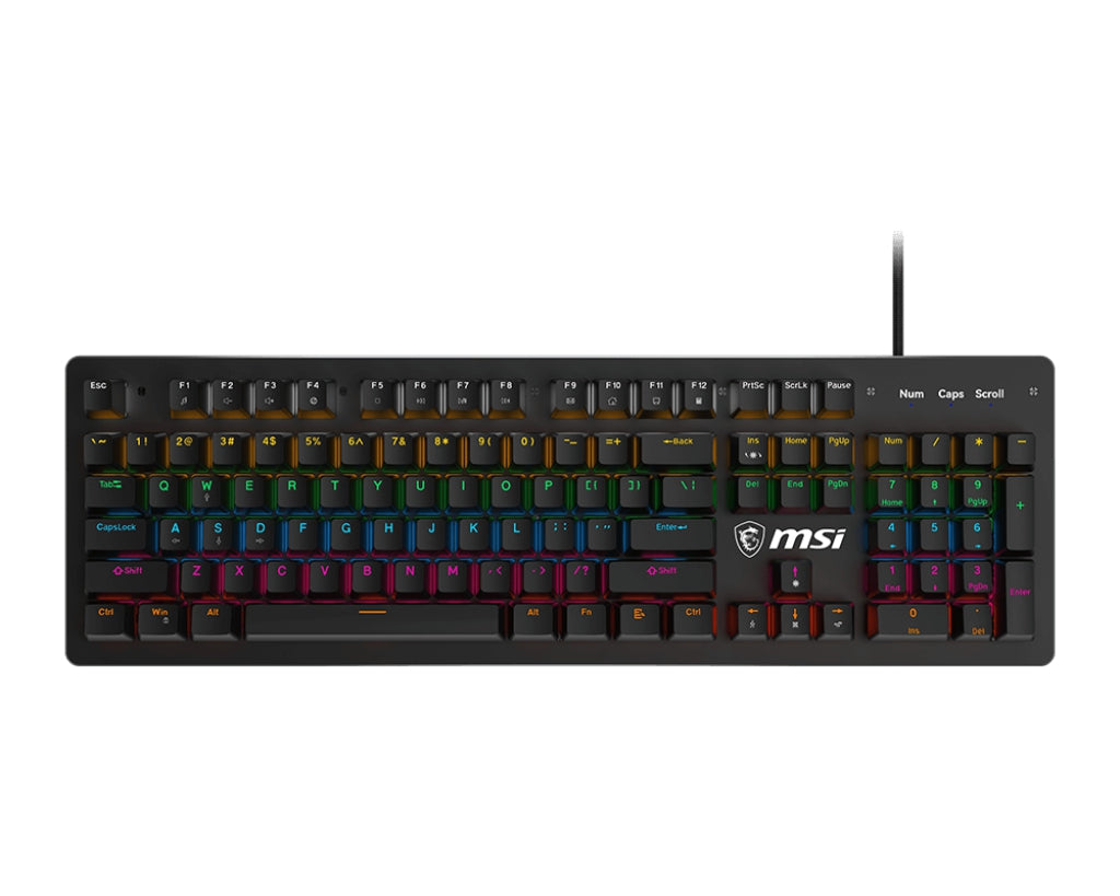 Teclado Msi Forge Gk300 Blue Us Mecanico